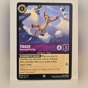 Tigger Bouncing all the Way 37/204 Disney Lorcana Chapter 11 Winterspell Card